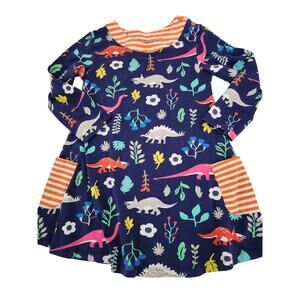 5T dinosaur cotton dress